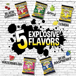 Warheads Bulk Atomic Fizz Hard Candy Extreme Sour 3 lb