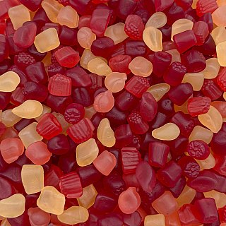 Real Fruit Super Fruit MINI Medley Gummy Candy 4.4 lb Plant Based