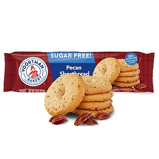Voortman Sugar Free Pecan Shortbread  Cookies  8 oz 6 Pack