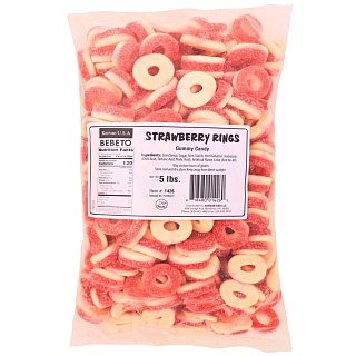 Kervan Strawberry Rings 5 Pound bag