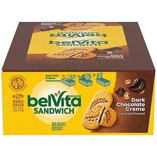 Belvita Dark Chocolate Cream Breakfast Bars 1.76 oz 8ct