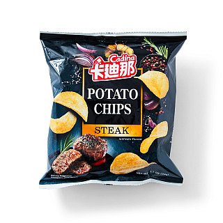 Cadina Taiwan Steak Flavor Potato Chips 1.16 oz 12ct
