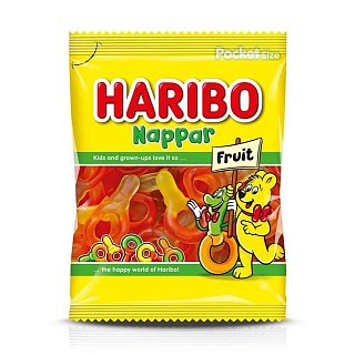 Haribo Sweden Nappar Fruit Assorted Pacifier Gummy 80g Bag 12 Pack