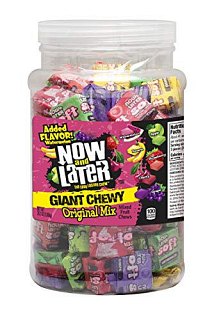 Now and Later Giant Chew Original Mix 120 Piece Tub