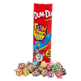Mega Dum Dum Lollipop 9" Candy FIlled Tube Bank 6ct
