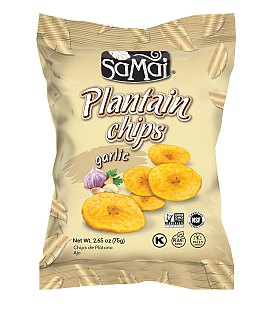 SAMAI Plantain Chips Naturally Sweet 2.65oz 15 ct Case