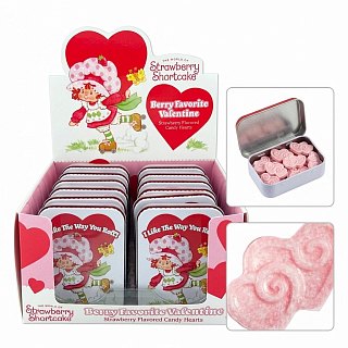 Boston America Valentine Strawberry Shortcake Berry Candy Tin 12 Pack