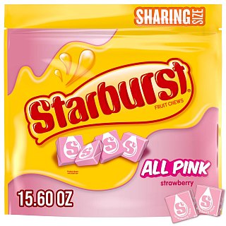 Starburst All Pink Strawberry Chewy Candy 15.6 oz Bag