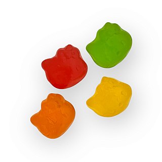 Hello Kitty Fruit Gummy Candy Face Heads 5 lb