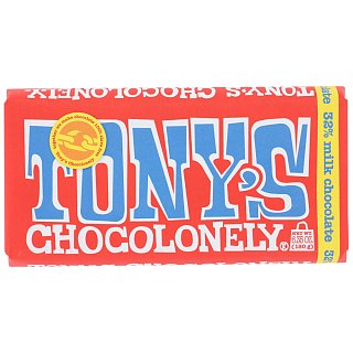 Tonys Chocolonely Milk 6.35 Oz Bar Large