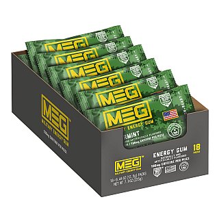 Military Energy Gum MEG Pouch Spearmint  12 ct Tray