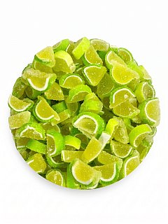 Cavalier Mini Fruit Slices Unwrapped KEY LIME Soft Jelly  5lb