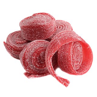 Clever STRAWBERRY  Sour Belt Rolls Candy Unwrapped 3.3 lb