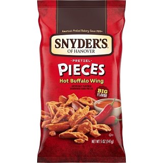 Snyder's Hanover Hot Buffalo Wing Pretzel Pieces 5oz 8ct