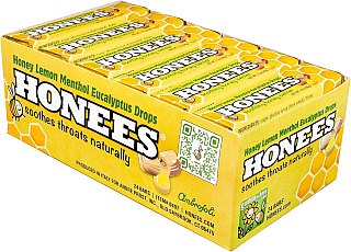 Honees 24 Ct 1.6 Oz Honey Lemon Bars Tray