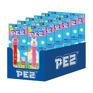 Pez Peppa Pig Candy & Dispenser Assorted Blister Pack Tray 12 ct