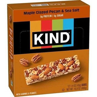 Kind Bar Maple Glazed Pecan Sea Salt  1.4 oz 12 ct