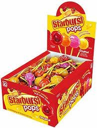 Starburst Original Lollipops 72 count tray