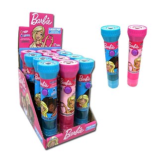 Barbie Laser Pop Light up Lollipop Candy 12 ct