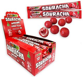 Howlers Souracha Liquid Filled Gumball Tube 2.79 oz 24ct