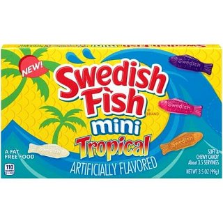 Swedish Fish Tropical Mini Theater Box 12 Count 3.5 Ounce