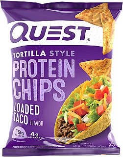 Quest Protein Chips Loaded Taco 1.1 oz 8ct Tray