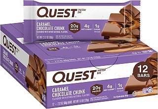 Quest Protein Bar Caramel Chocolate Chunk 12 ct