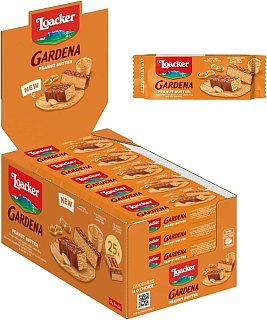 Loacker Gardena Cookie Wafer PEANUT BUTTER 1.34 oz 25 ct