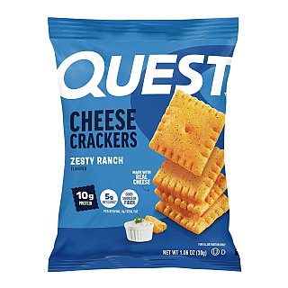 Quest Protein Cheesy Crackers Zesty Ranch 1.59oz 6ct Tray
