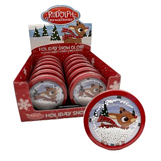 Rudolph Christmas Red-Nosed Reindeer Snow Globe 3.17oz 12ct