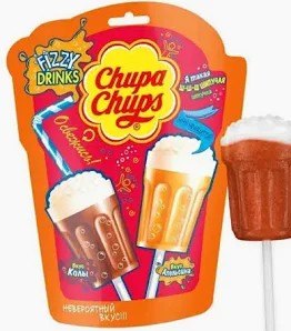 Chupa Chups Korea Import 3D Fizzy Lollipop 6ct Bag 8 Pack Tray