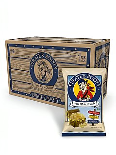 Pirate's Booty Aged White Cheddar  4oz 12ct