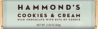 Hammond's Cookies & Cream Milk Chocolate Bar 2.25 oz 12 ct (1)