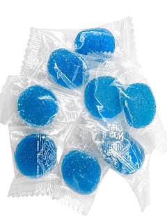 Sunsations Blueberry Fruit Jell Gem Super Soft Candy Wrapped  5 lb
