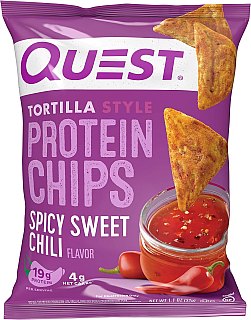 Quest Protein Chips Spicy Sweet Chili 1.1 oz 8ct Tray