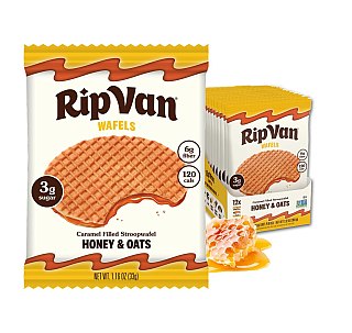 Rip Van Wafels Honey & Oats Stroopwafels 1.16 oz 12 ct