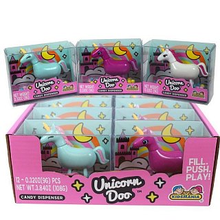 Kidsmania Unicorn Doo Doo Candy & Dispenser .32 oz 12 ct