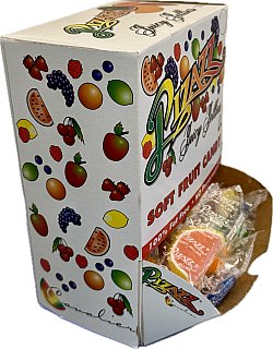 Pizazz Fruit Slice Jellies Changemaker Counter Display 3.5 lb 111 ct