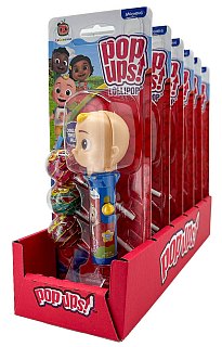 Flix Cocomelon Pop Ups Lollipop Chupa Chupa 6 ct Tray