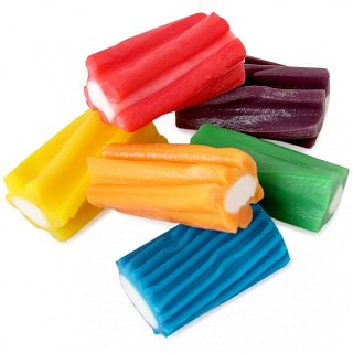 Fini Jumbo Colored Rainbow Plug  Licorice Candy 2.2 lb Kosher Parve