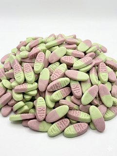Mito Swedish Style Watermelon Logo Ovals Green Pink 5lb
