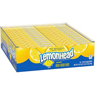 Lemonhead Original Candy 24 Count 0.80 Ounce Boxes Tray