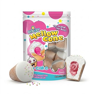 Ricky Joy Marshmallow Mellow Strawberry  Cupcake Cone 3.53 oz 9 Pack