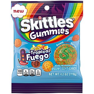 Skittles Gummies Tropical Fuego Gummy 4.2oz 12ct