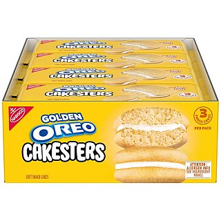 Golden Oreo Cakesters 8 Ct 3.03 Oz Packs Tray