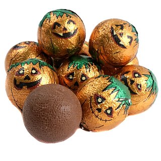 Halloween Double Chocolate Foil Bumpkin Pumpkins 5lb