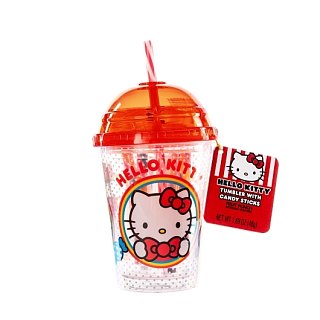 Galerie Hello Kitty Tumbler Cup with Fruity Candy Sticks