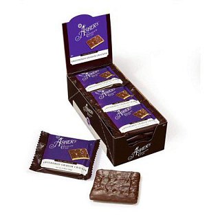 Ashers Dark Chocolate Graham Crackers 18 Count 1 Piece Each Tray
