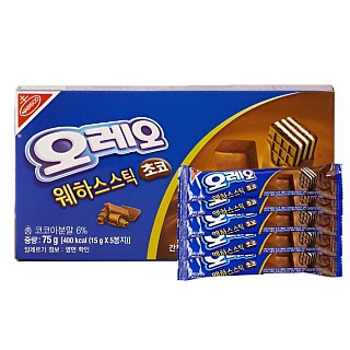 Oreo Korea Import Chocolate Covered Wafer 5ct Box 6 Pack