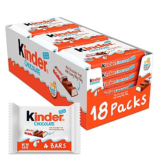 Kinder Chocolate Creamy Milky Filling 1.8 oz 18 ct